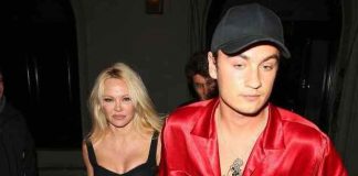 Pam Anderson Gets in Front of Cameras with Son Brandon (Picture)