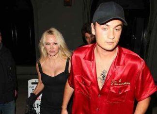 Pamela Anderson Gets in Front of Cameras with Son Brandon (Picture) Pam Anderson Gets in Front of Cameras with Son Brandon (Picture)