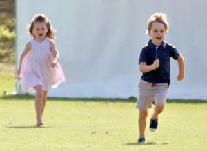 GLOUCESTER, UNITED KINGDOM - JUNE 10: (EMBARGOED FOR PUBLICATION IN UK NEWSPAPERS UNTIL 24 HOURS AFTER CREATE DATE AND TIME) Prince George of Cambridge and Princess Charlotte of Cambridge attend the Maserati Royal Charity Polo Trophy at the Beaufort Polo Club on June 10, 2018 in Gloucester, England. (Photo by Max Mumby/Indigo/Getty Images)