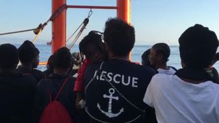 A convoy composed of 630 migrants docked in Valencia, Spain on the morning of Sunday, June 17.

This footage shows people on the SOS Mediterranee Aquarius, one of the ships making up the convoy, cheering, dancing and listening to translators as Valencia’s shores draw closer.