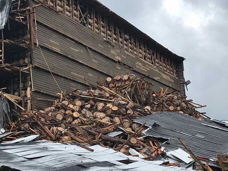 Warehouse collapse