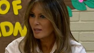  Melania Trump is visiting two Texas facilities housing some of the more than 2,300 migrant children sent by the U.S. government after their families entered the country illegally.