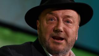 Picture of George Galloway - one of the politicians and journalists who have had their Wikipedia pages changed by a mystery Wikipedia editor