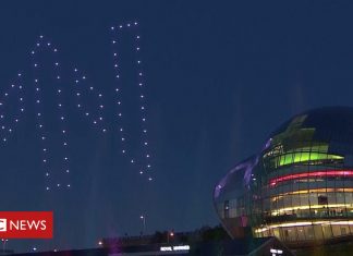 Great Exhibition of the North drone light display (Details)