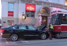 Report: TTC driver sent to hospital as a precaution after car hits streetcar