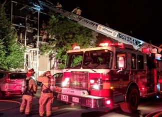Report: Large townhome in Orléans catches fire