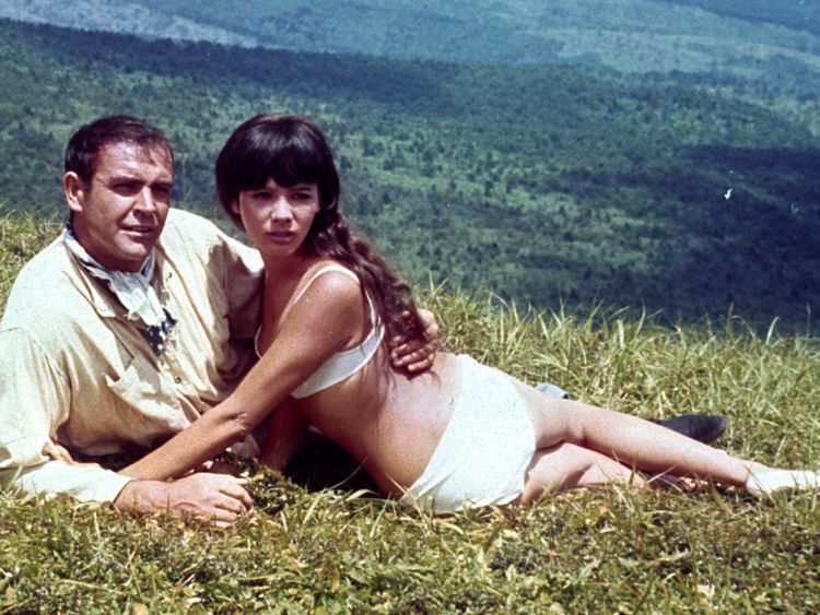 Sean Connery and Mie Hama in You Only Live Twice, 1967
