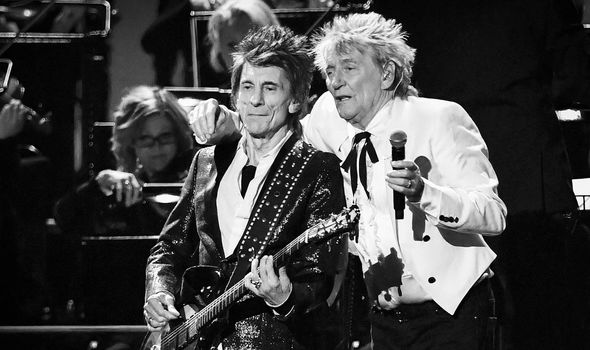 Rod Stewart and Ronnie Wood