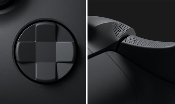 The Xbox Series X d-pad and textured grips