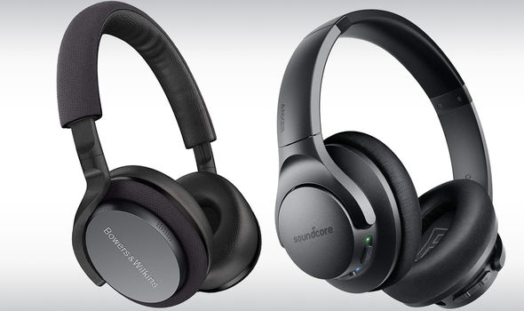Bowers & Wilkins PX5 Noise Cancelling Wireless On Ear Headphones, Anker Soundcore Life Q20 Hybrid Active Noise Cancelling Headphones
